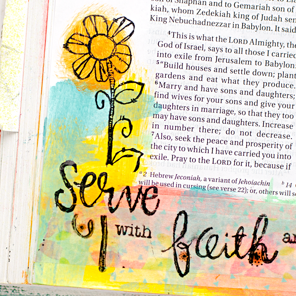 Washi Tape Masking Tutorials by Heather Greenwood using the Illustrated Faith Bloom Kit with Stephanie Ackerman