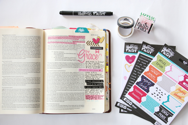 Natalie Elphinstone | personal testimony about grace using the Illustrated Faith Genesis Kit by Bella Blvd