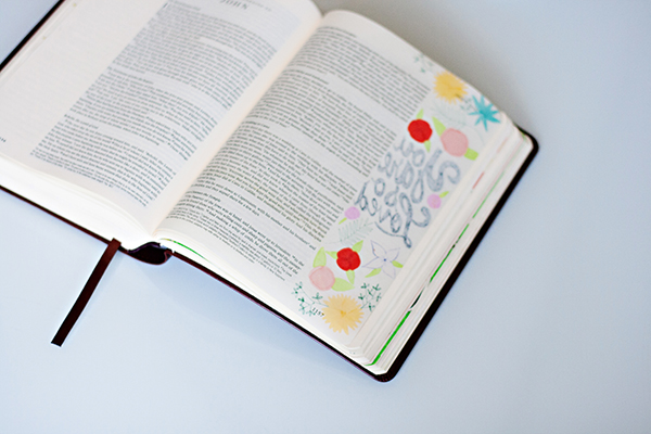 Fixing Bled Through Bible Art Journaling Pages