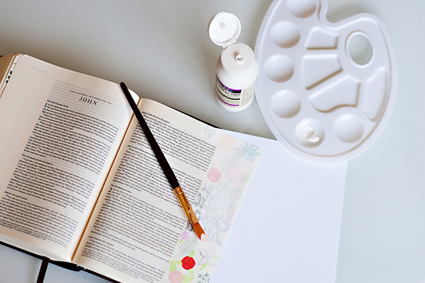 Fixing Bled Through Bible Art Journaling Pages