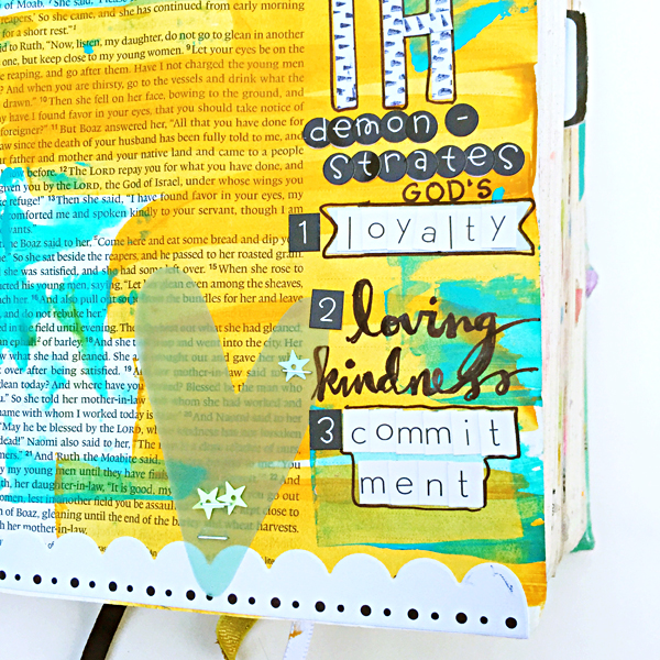 Janel Maclean | I Heart Ruth | Mixed Media Bible Art Journaling
