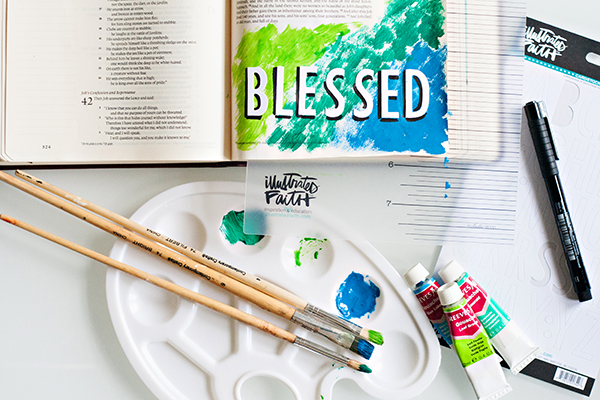 Tiffany Zajas | How to keep Bible art journaling simple | mixed media