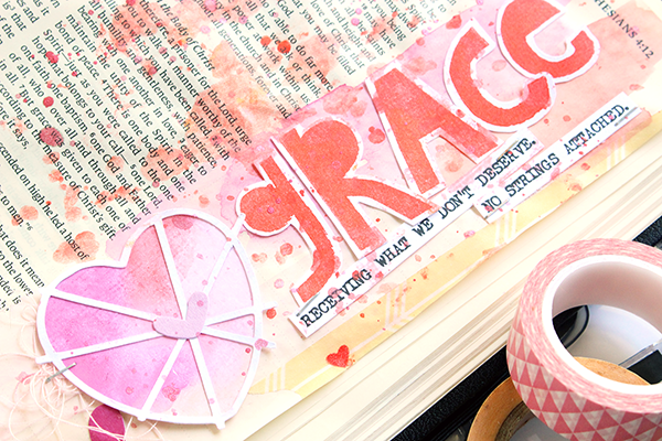 Ashley Horton | Grace | mixed media art journaling Bible