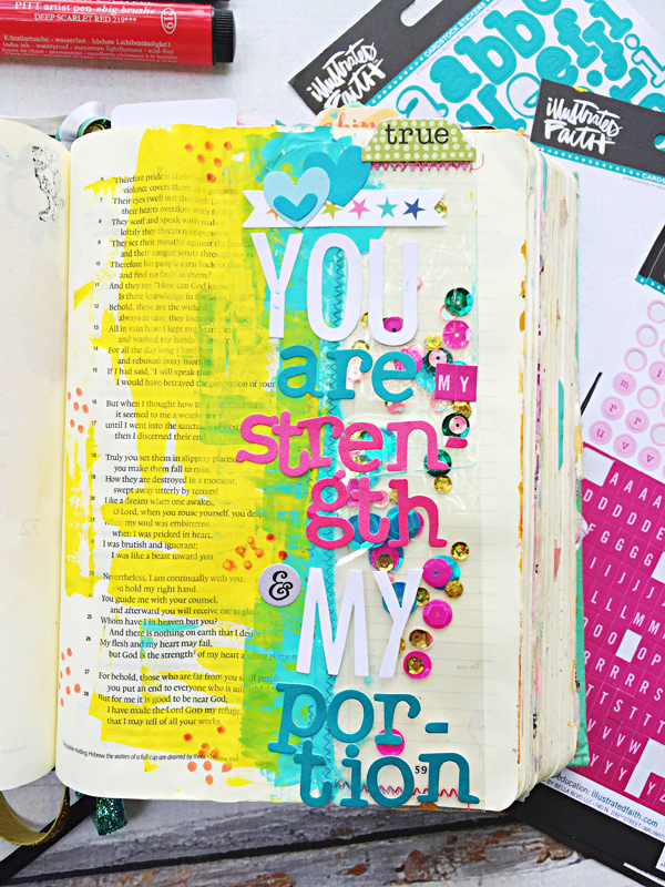 Janel MacLean | how to fix mistakes in your mixed media art journaling Bible