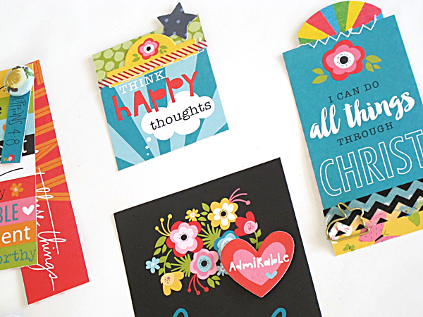 bookmarks and tags using the Illustrated Faith Whatever Is Lovely Collection by Bella Blvd