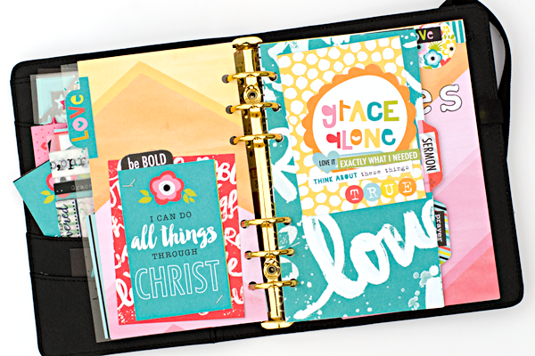 walk through Heather's faith planner, and how she put it together using the Illustrated Faith Whatever Is Lovely and Genesis Collections by Bella Blvd