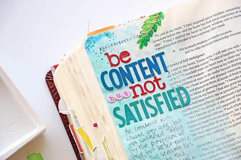 Process video | putting Journaling in your Journaling Bible with Natalie Elphinstone