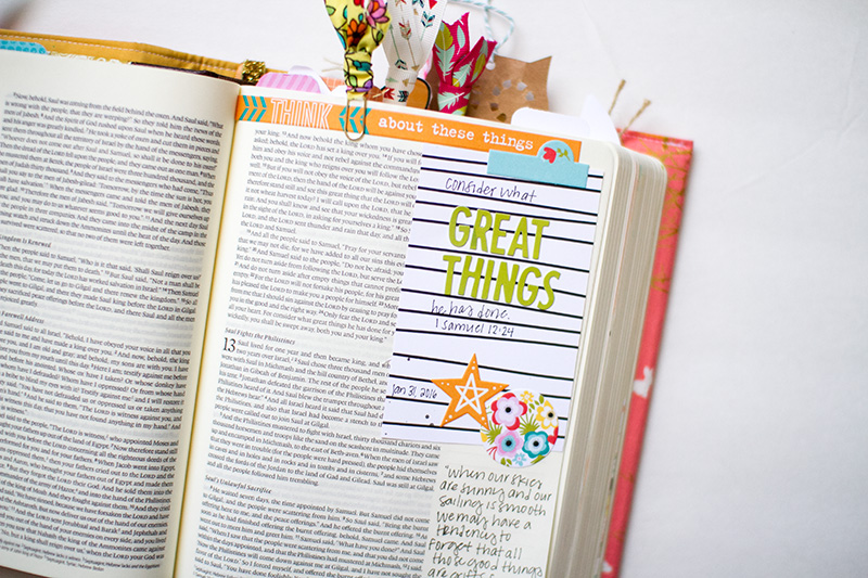 He Has Done Great Things | 1 Samuel 12:24 | Illustrated Faith Make It Count Devotional | Leah Van Ert