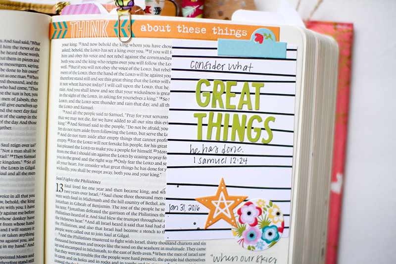 He Has Done Great Things | 1 Samuel 12:24 | Illustrated Faith Make It Count Devotional | Leah Van Ert