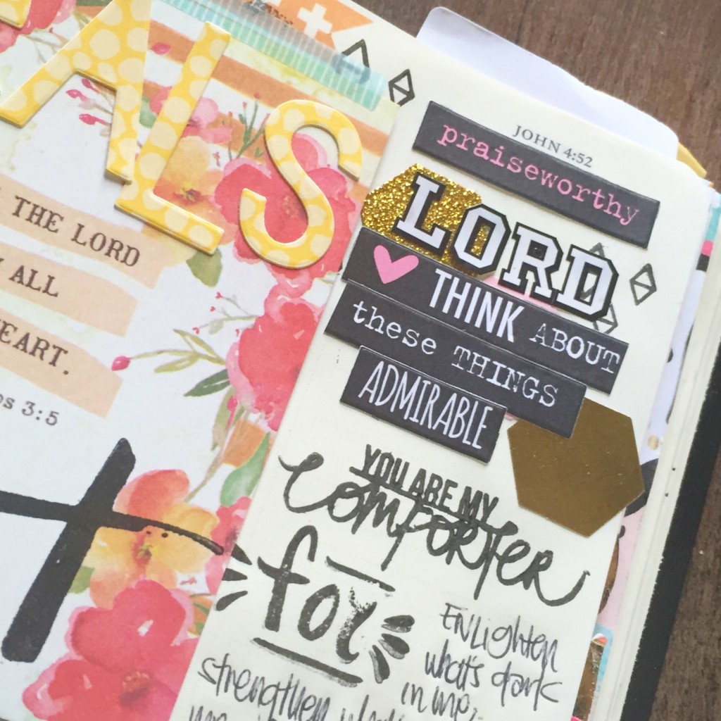 Bible journaling process video on healing and getting back into the groove with Florence Antonette