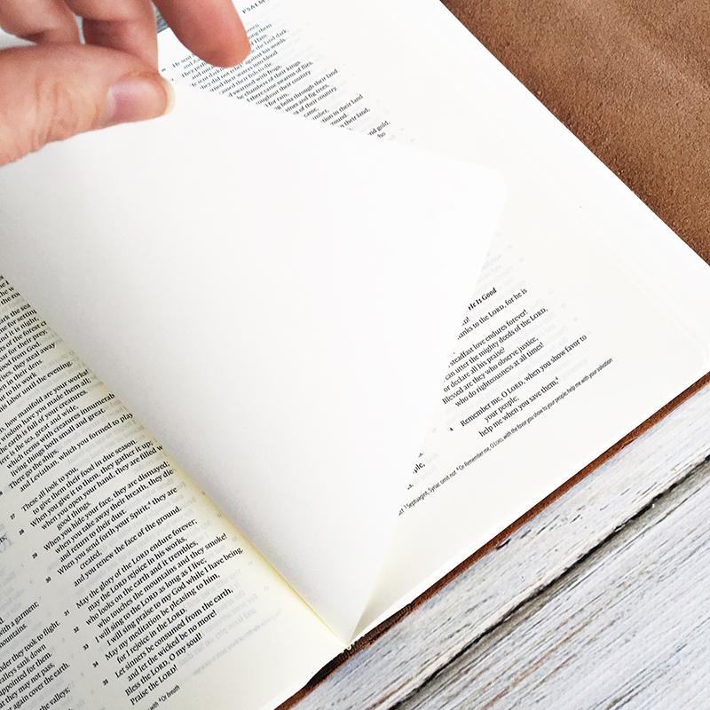 Heather Greenwood is comparing the ESV Interleaved Journalinng Bible with the ESV Single Column Journaling Bible