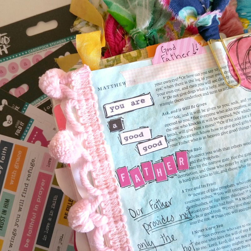 Amanda Cabrera is sharing how God is a good good father even in the hard times, not just in the good times and sharing her beautiful watercolor illustrated faith in her journaling Bible