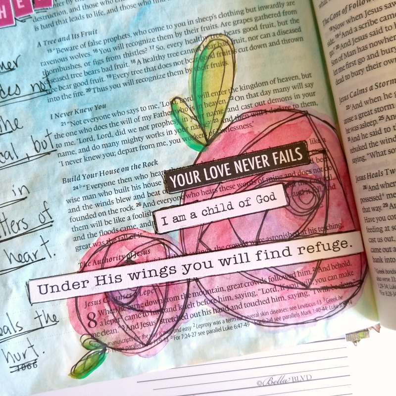 Amanda Cabrera is sharing how God is a good good father even in the hard times, not just in the good times and sharing her beautiful watercolor illustrated faith in her journaling Bible