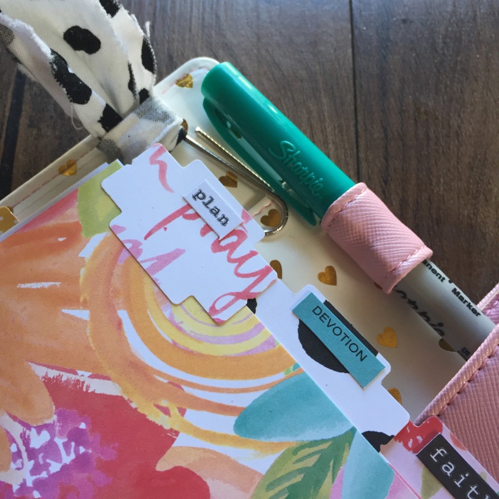 a video tutorial from team member Florence showing us how she set up her faith planner