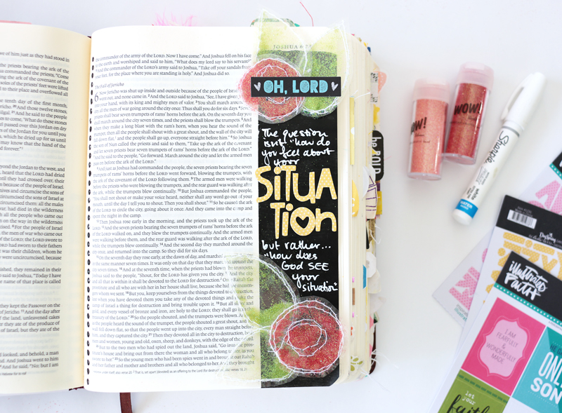 video tutorial by Natalie Elphinestone making glittery flowers to stick in your journaling Bible