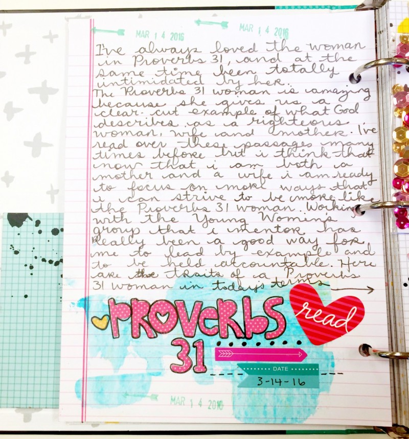 Janel is sharing a little flip through of what she's done so far in her Illustrated Faith Praise Book | mixed media art, prayer, and scrapbook journal