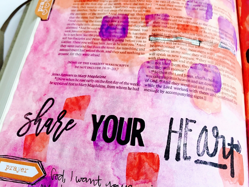 Tawni is sharing with us why it's important to share our faith and how we are illustrating our faith and skipping around the Illustrated Faith Created to Create devotional in her Journaling Bible