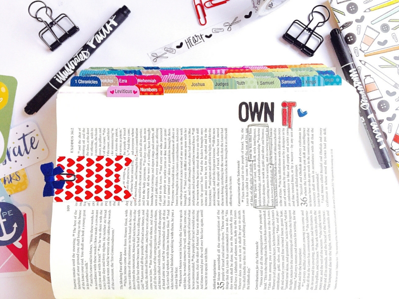 Tawni is walking us through her mixed media watercolor Bible journaling pages as she goes through the Illustrated Faith Created to Create Devotional