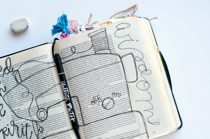 Jess Robyn shares her heart for being gifted to create and then a step by step tutorial for her handwriting and illustrations