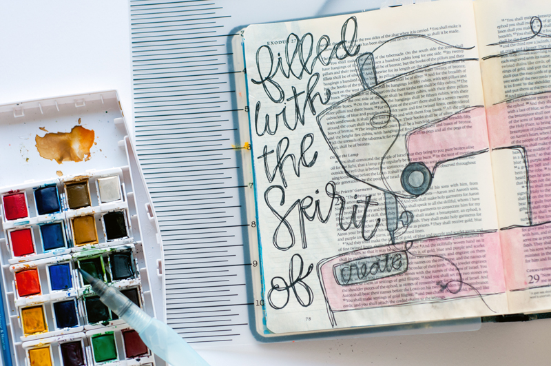 Jess Robyn shares her heart for being gifted to create and then a step by step tutorial for her handwriting and illustrations