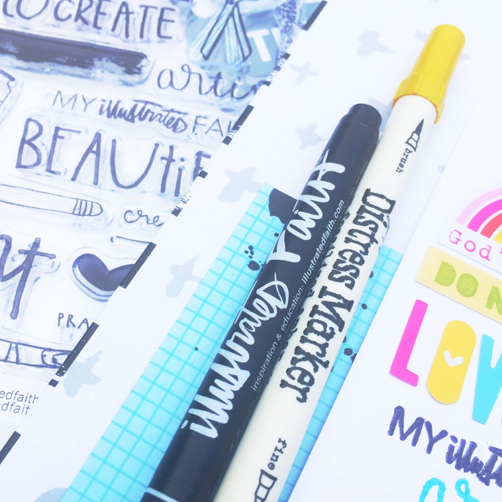 Florence is sharing a process video of creating a page in the new Illustrated Faith Praise Book | mixed media art journaling