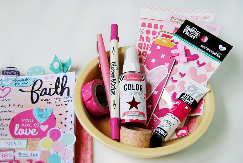 mixed media art bullet journaling list by Elaine Davis | Illustrated Faith Lists by Faith featuring Cori Spieker aka The Reset Girl