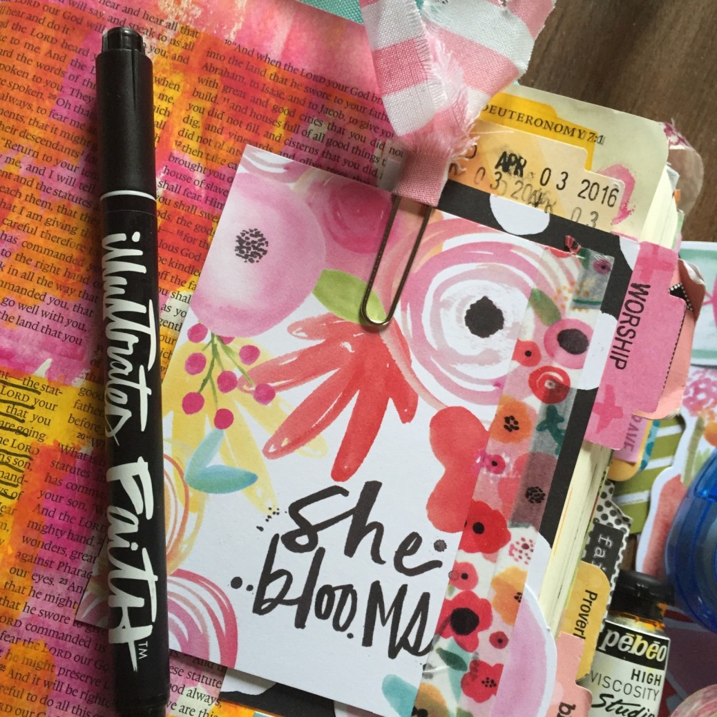 process video showing a few fun things you can do and add to your Journaling Bible by Florence Antonette