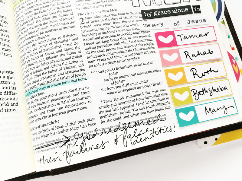 Bailey Jean Robert is listing her favorite women of the Bible and talking  about their redeeming story | Illustrated Faith Lists by Faith Kit and ESV Journaling Bible