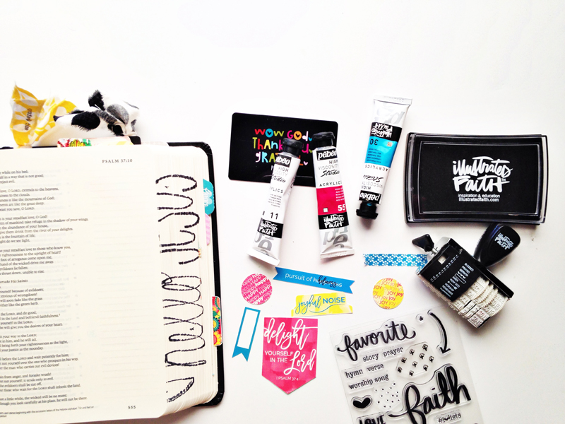 process video based on Psalm 37:4 and inspired by the Follow Your Arrow workshop and Joyful Noise printables