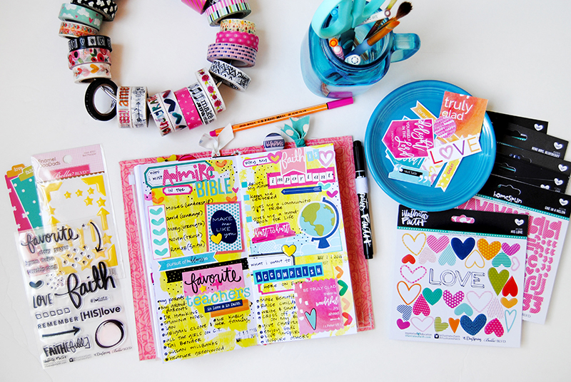 mixed media hybrid art faith journaling and listing by Elaine Davis | Lists by Faith featuring Cori Spieker