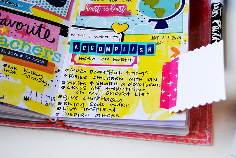 mixed media hybrid art faith journaling and listing by Elaine Davis | Lists by Faith featuring Cori Spieker