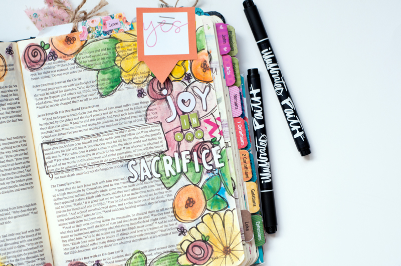 beautiful message of finding joy in the sacrifice by Jess Robyn