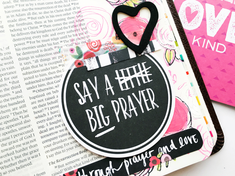 Bailey Jean Roberts shares about blooming in our faith and this mixed media art journaling Bible page | Illustrated Faith Beautiful Devotional Kit | Illustrated Faith by Bella Blvd
