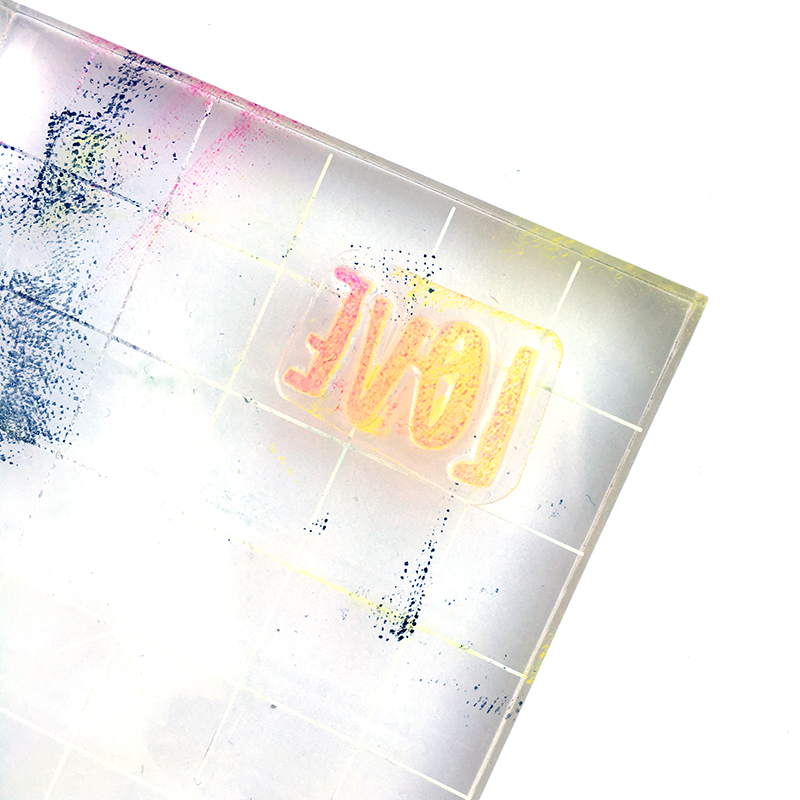Rock and Roll Stamping step by step tutorial to achieve a ombre effect with your stamps by Heather Greenwood