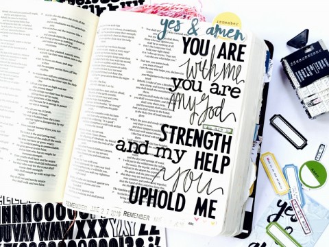Yes and Amen Isaiah 41:10 | You are With Me | Bible Journaling by Tawni Sattler