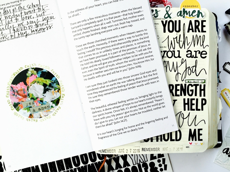 Yes and Amen Isaiah 41:10 | You are With Me | Bible Journaling by Tawni Sattler