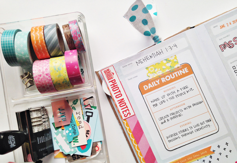 mixed media faith art journaling process video by Andrea Gray | Illustrated Faith Revival Camp: Ignite