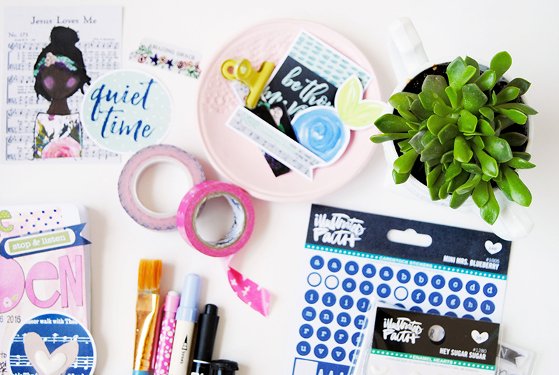 mixed media art faith journaling | Garden by Elaine Davis | Print & Pray Shop | Beloved Society |