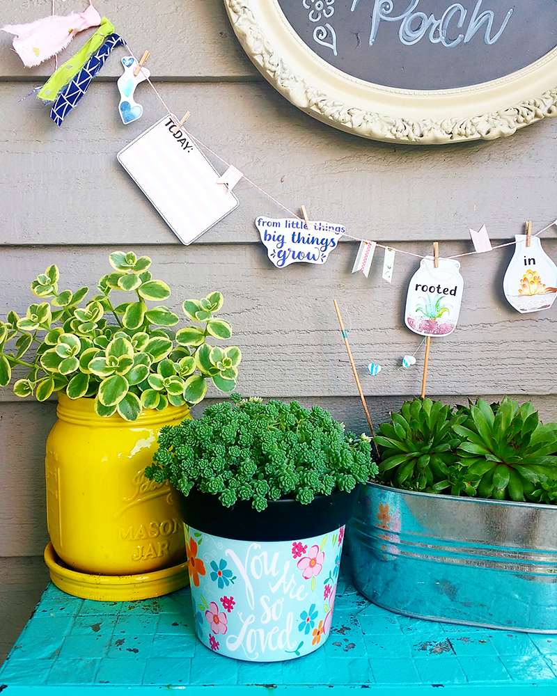 hybrid succulent garland by Jaime Favor | Illustrated Faith Print & Pray Shop | papercrafting project tutorial