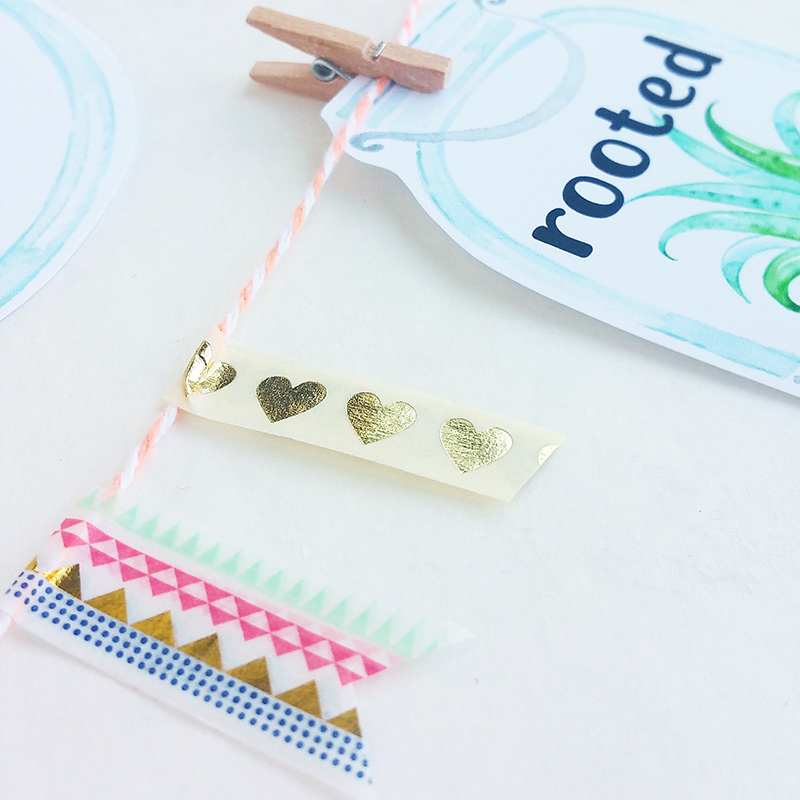 hybrid succulent garland by Jaime Favor | Illustrated Faith Print & Pray Shop | papercrafting project tutorial