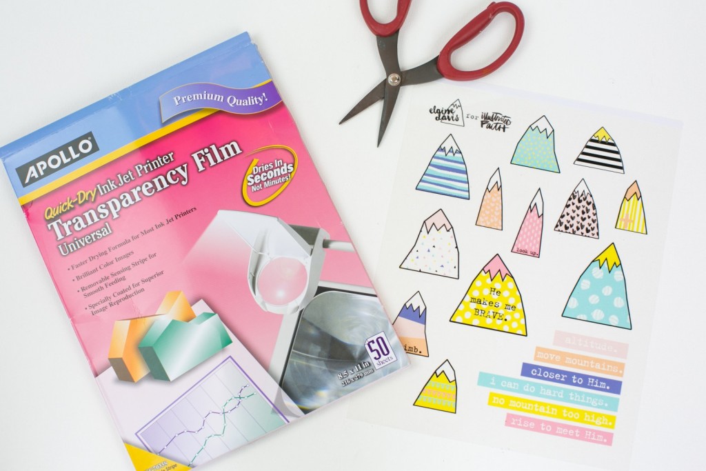 step by step tutorial by Amy Bruce | hybrid Bible Journaling using transparencies | Print Pray Shop Printables