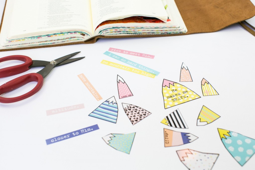 step by step tutorial by Amy Bruce | hybrid Bible Journaling using transparencies | Print Pray Shop Printables