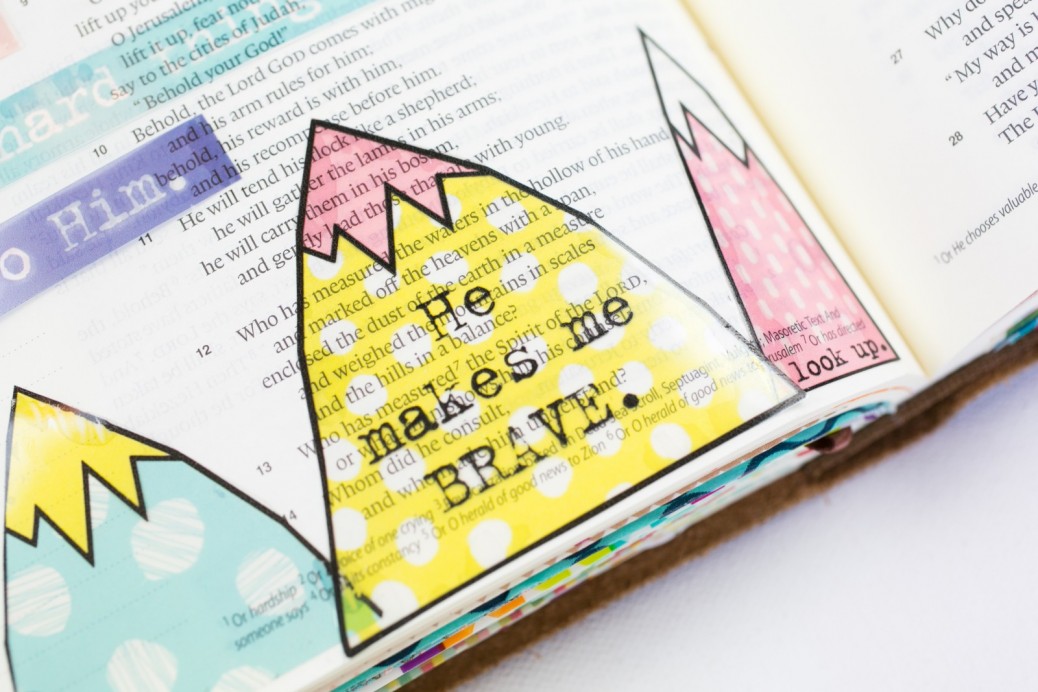 step by step tutorial by Amy Bruce | hybrid Bible Journaling using transparencies | Print Pray Shop Printables