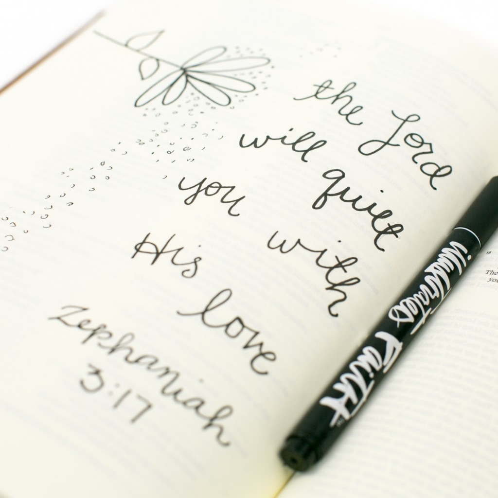 step by step mixed media Bible journaling process by Amy Bruce using PanPastels