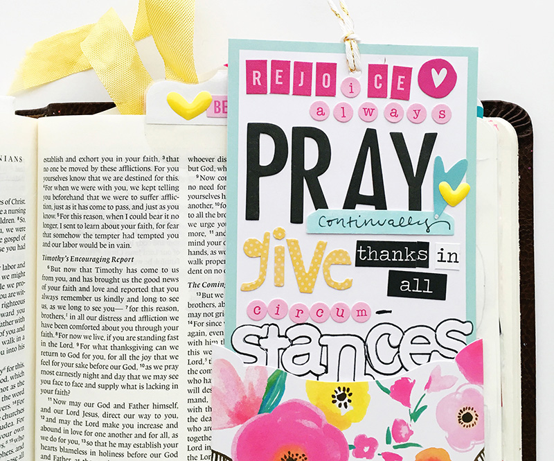 1 Thessalonians 5:16-18 Rejoice Always, Pray Continuously, Give Thanks In All Circumstances... pocket card Bible Journaling by Bailey
