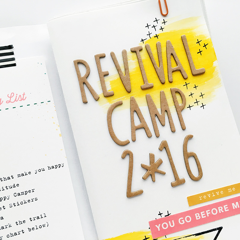 hybrid faith art journaling Revival Camp by Bailey Jean Robert