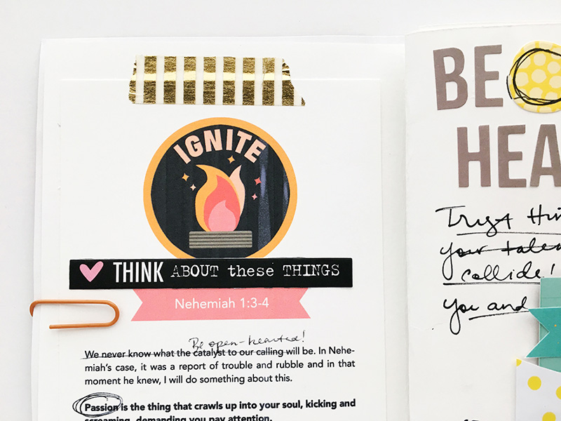 hybrid faith art journaling Revival Camp by Bailey Jean Robert