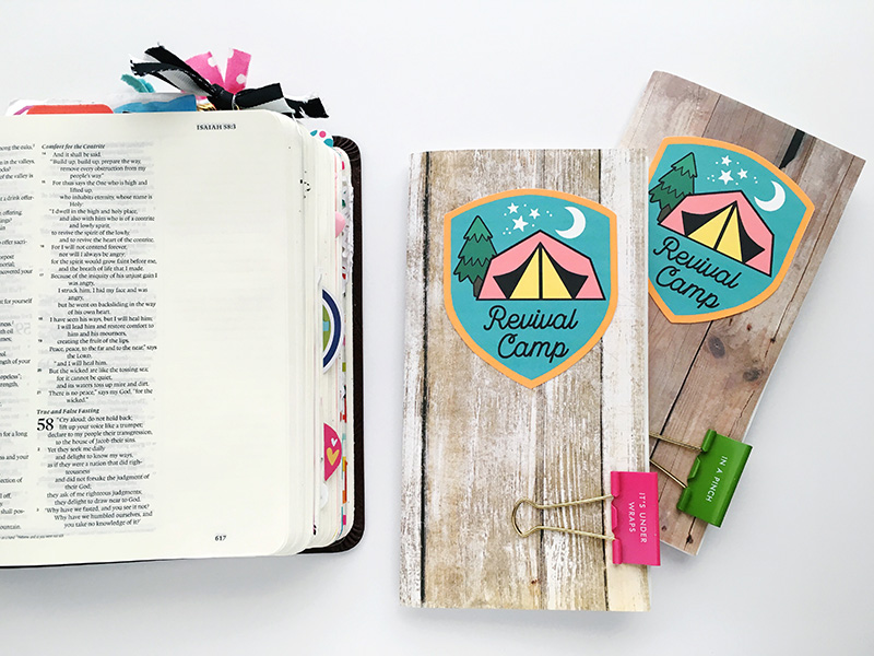 hybrid faith art journaling Revival Camp by Bailey Jean Robert