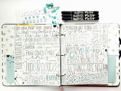 Worship Doodles | Lettering with Leeland