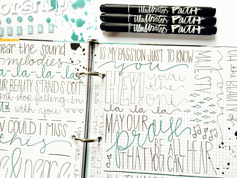 Worship Doodles | Lettering with Leeland